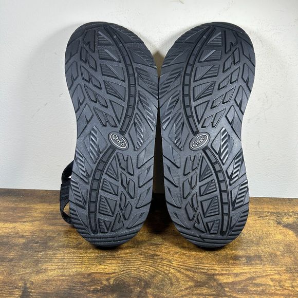 Chaco Z1 Vibram Soles Men's Classic Black‎ Sport Hiking Sandals Size 12 W - Picture 7 of 9